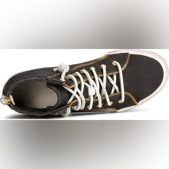 Sperry x Rebecca Minkoff Washed Canvas High Top Sneaker - Size 6📦 - Picture 6 of 14